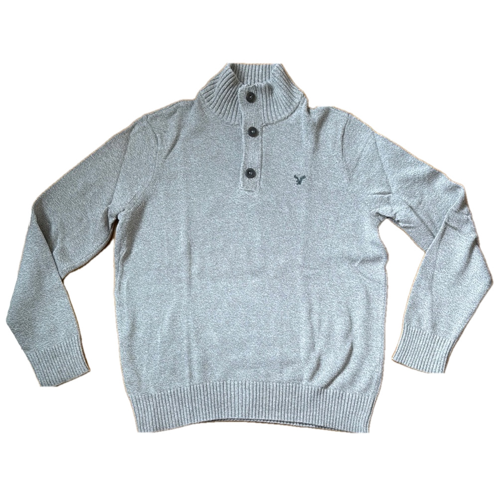 Men's American Eagle Outfitters Gray/Tan Sweater